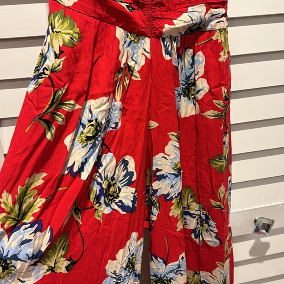 Band of Gypsies Collective NWT Strapless Jumpsuit W/wide legs and smocked back. - Picture 3 of 15